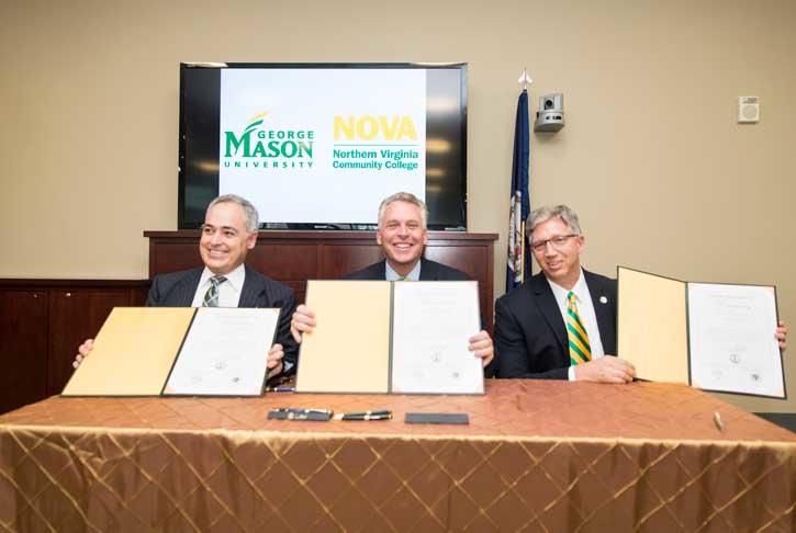 Virginia Gov. Terry McAuliffe visits George Mason University