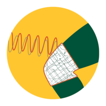 Graphic of an electronic device around a knee.